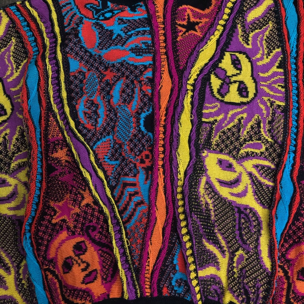 Coogi Celestial Sun & Stars Colorful Cardigan - Picture 3 of 11